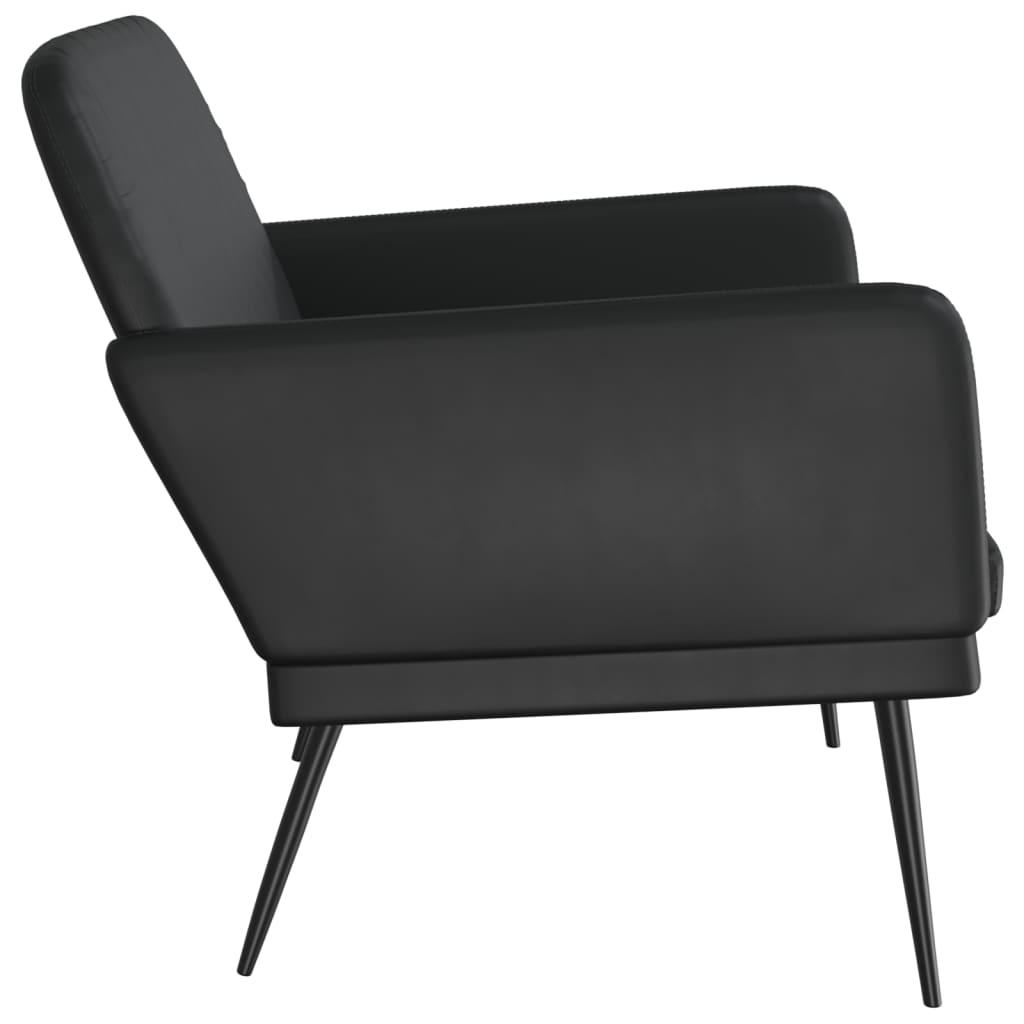 Panca Nera 107x80x81 cm in Similpelle