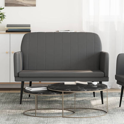 Panca Grigia 107x80x81 cm in Similpelle