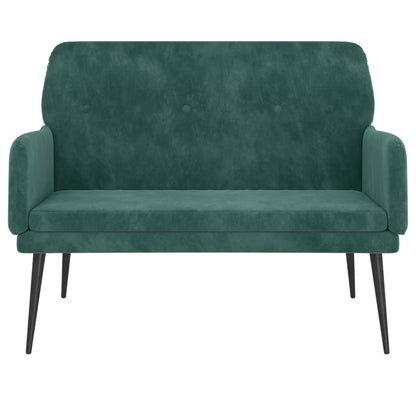 Panca Verde Scuro 108x79x79 cm in Velluto