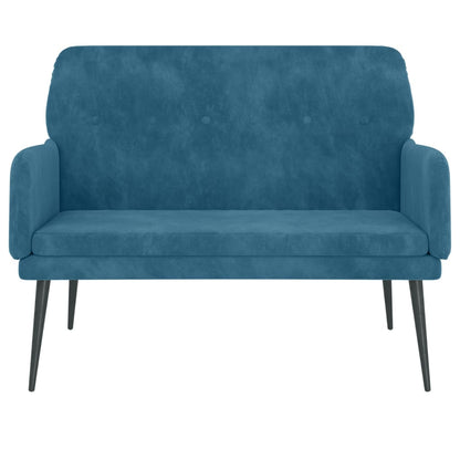 Panca Blu 108x79x79 cm in Velluto