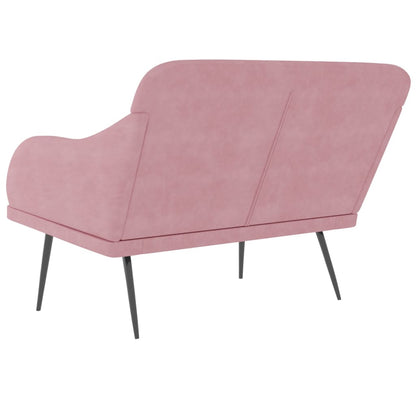 Panca Rosa 110x76x80 cm in Velluto