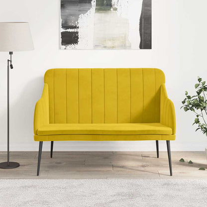Panca Gialla 110x76x80 cm in Velluto