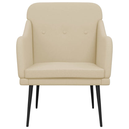 Poltrona Crema 63x76x80 cm in Tessuto