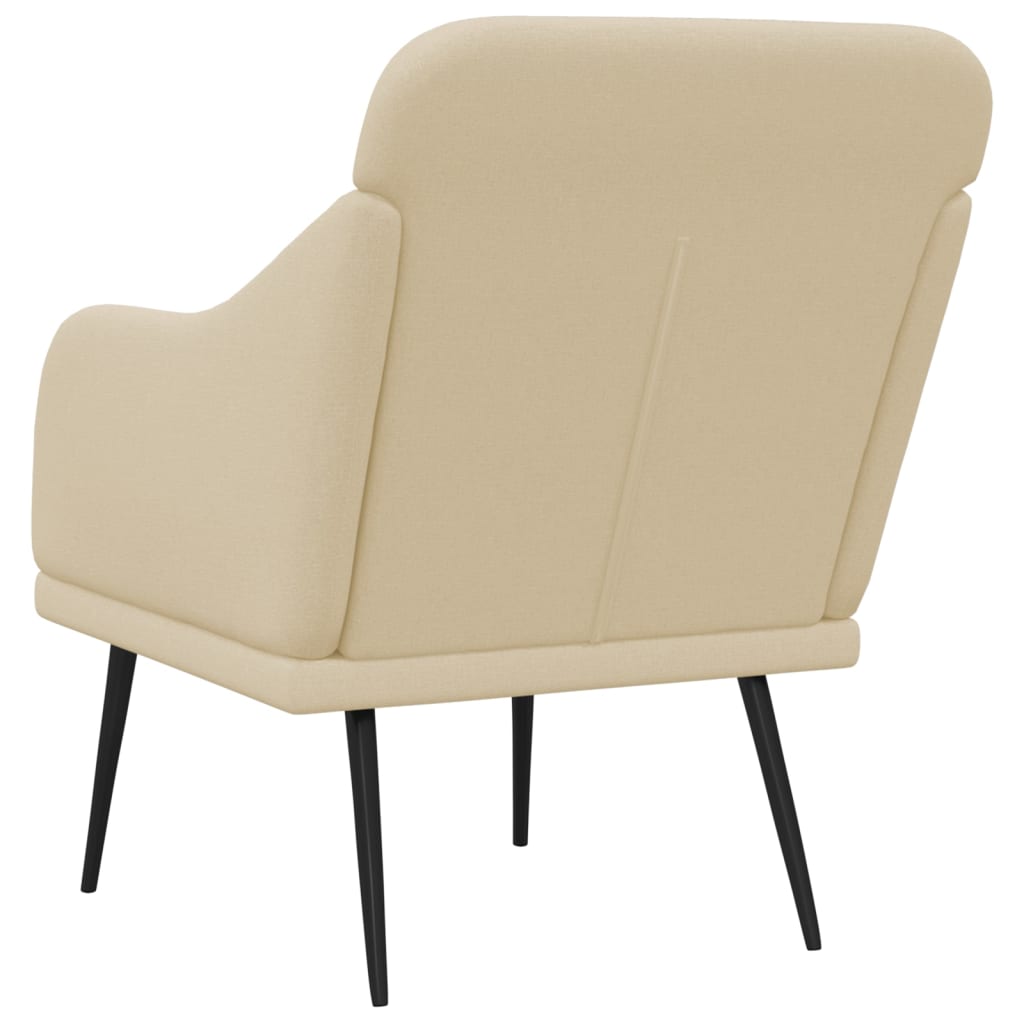 Poltrona Crema 63x76x80 cm in Tessuto