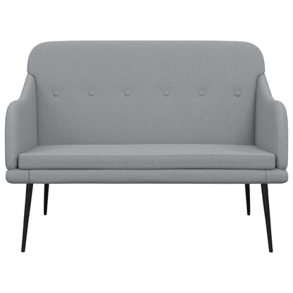 Panca Grigio Chiaro 110x76x80 cm in Tessuto