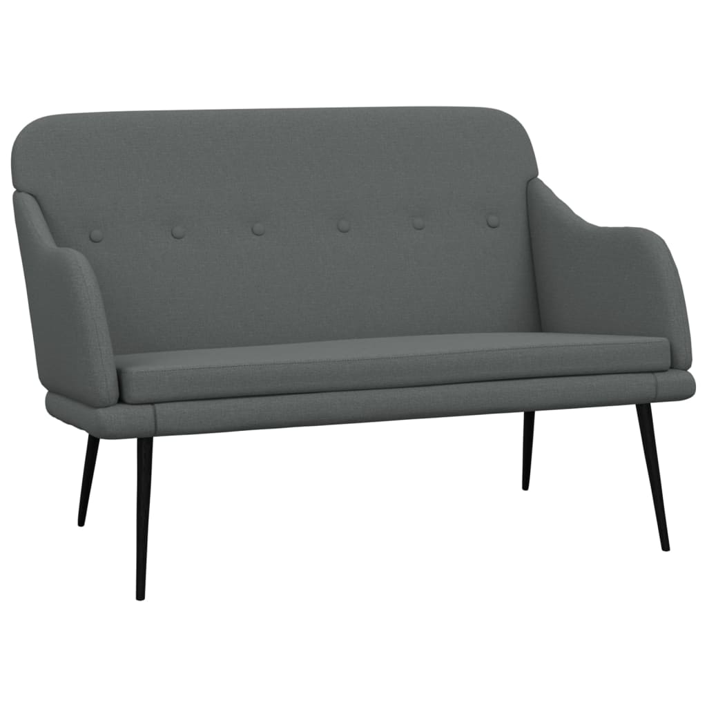 Panca Grigio Scuro 110x76x80 cm in Tessuto
