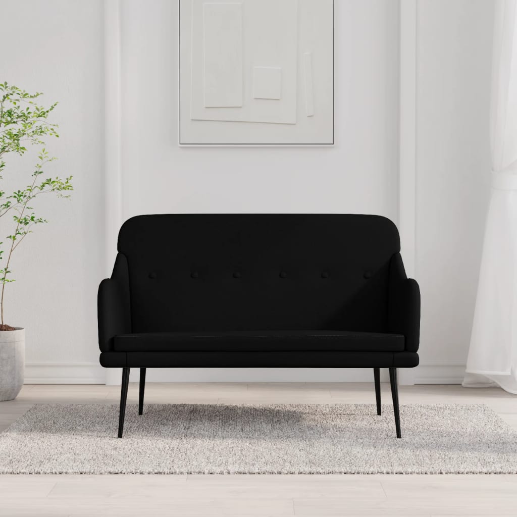 Panca Nera 110x76x80 cm in Tessuto