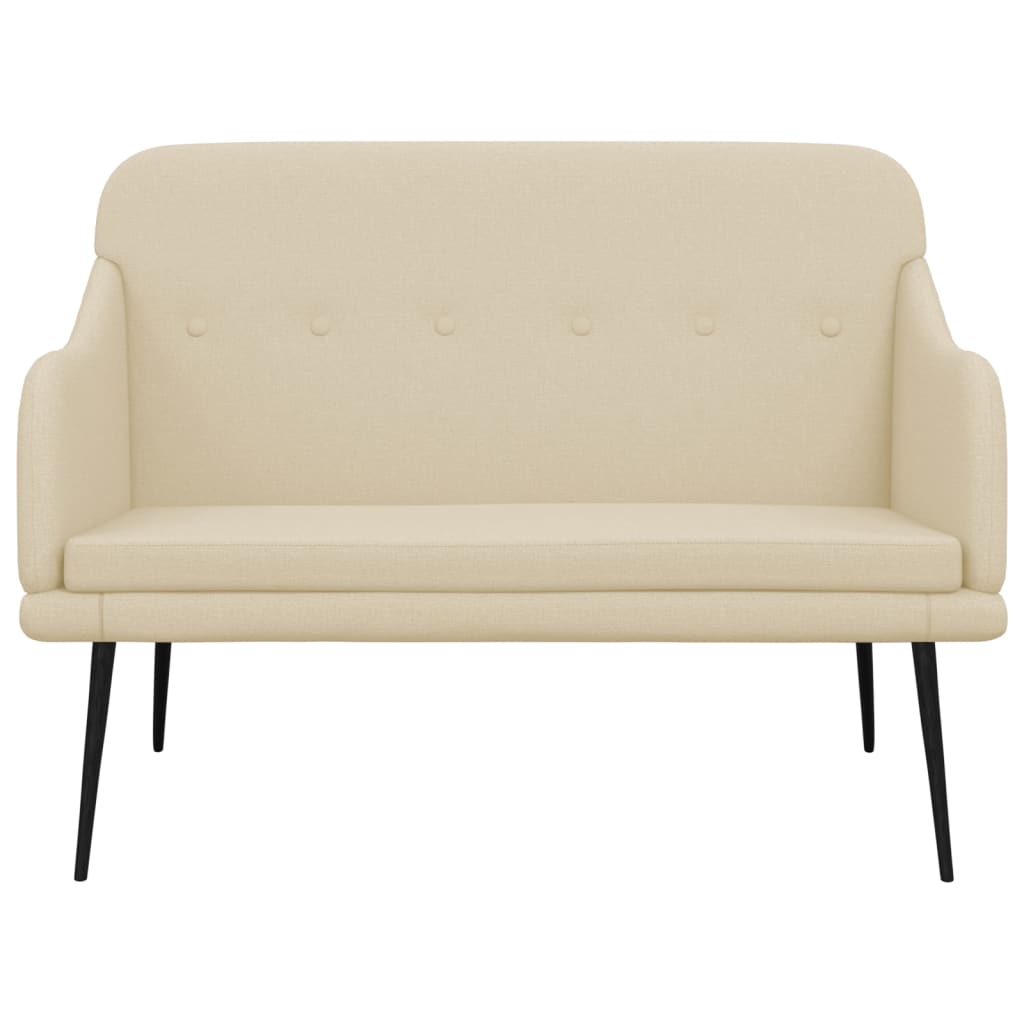 Panca Crema 110x76x80 cm in Tessuto