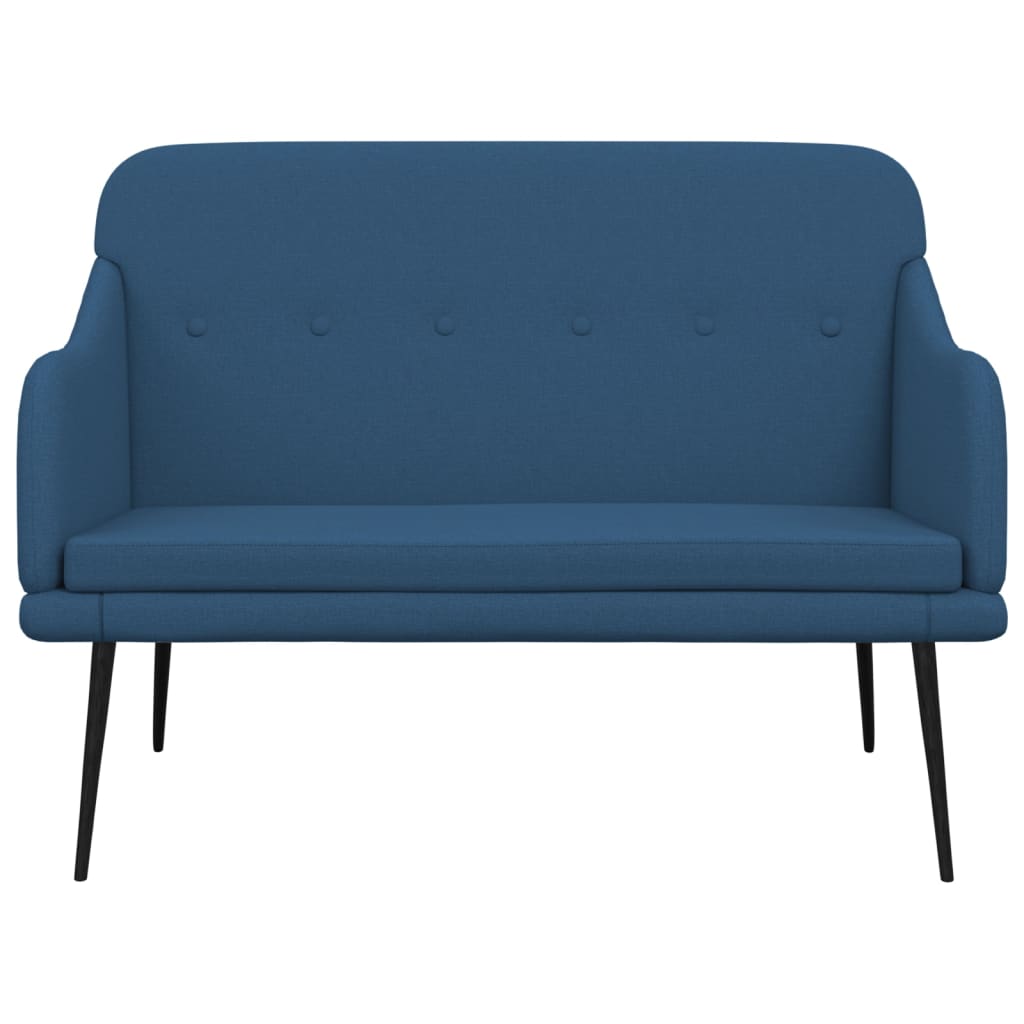 Panca Blu 110x76x80 cm in Tessuto