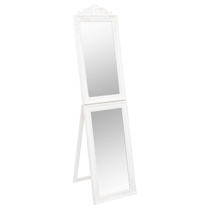 Specchio Autoportante Bianco 45x180 cm