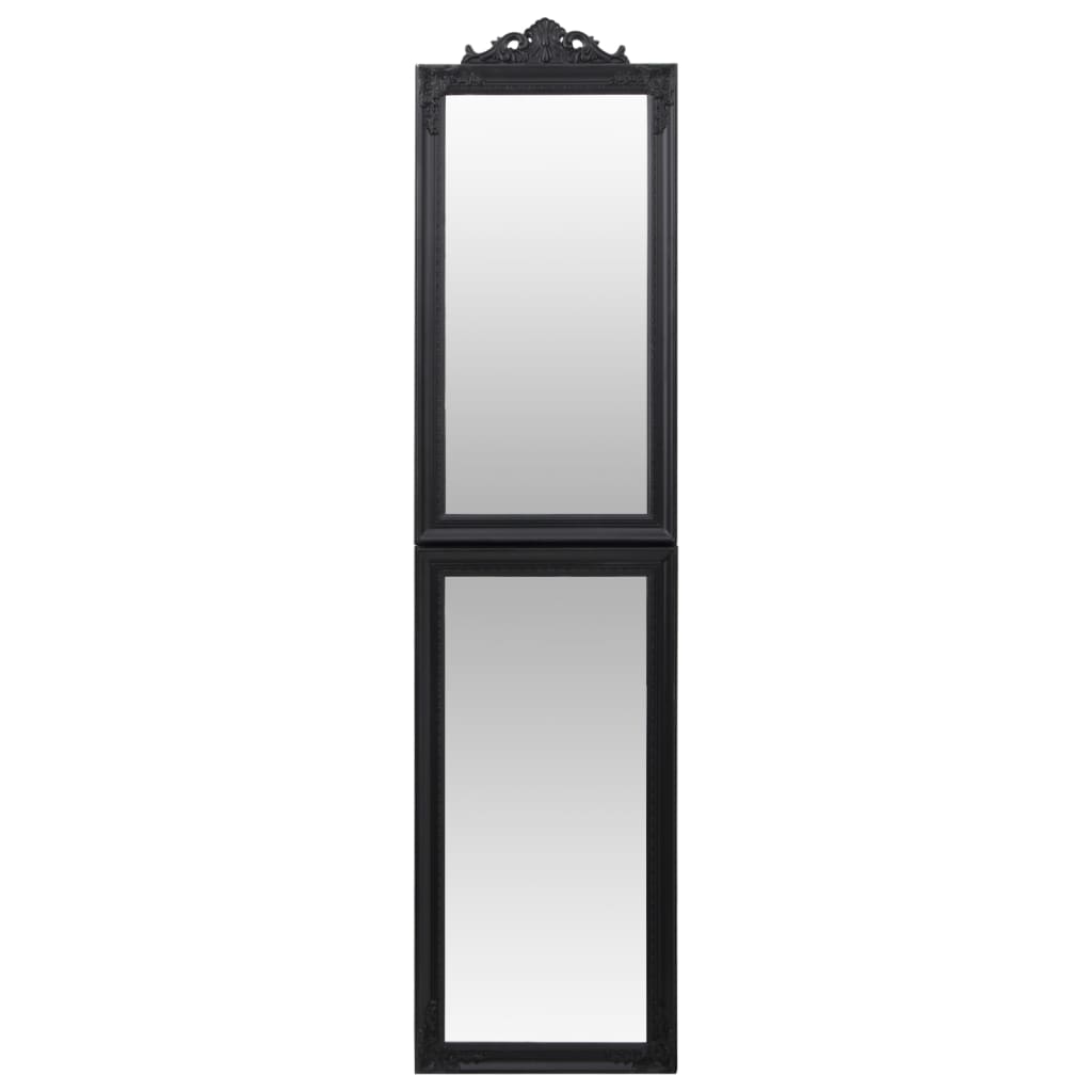 Specchio Autoportante Nero 50x200 cm