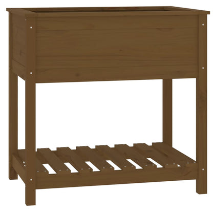 Fioriera con Mensola Ambra 82,5x54x81 cm in Legno Massello Pino