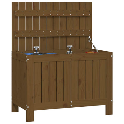 Contenitore da Giardino Ambra 76x42,5x54 cm Legno Massello Pino