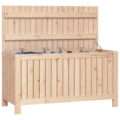 Contenitore da Giardino 115x49x60 cm in Legno Massello di Pino