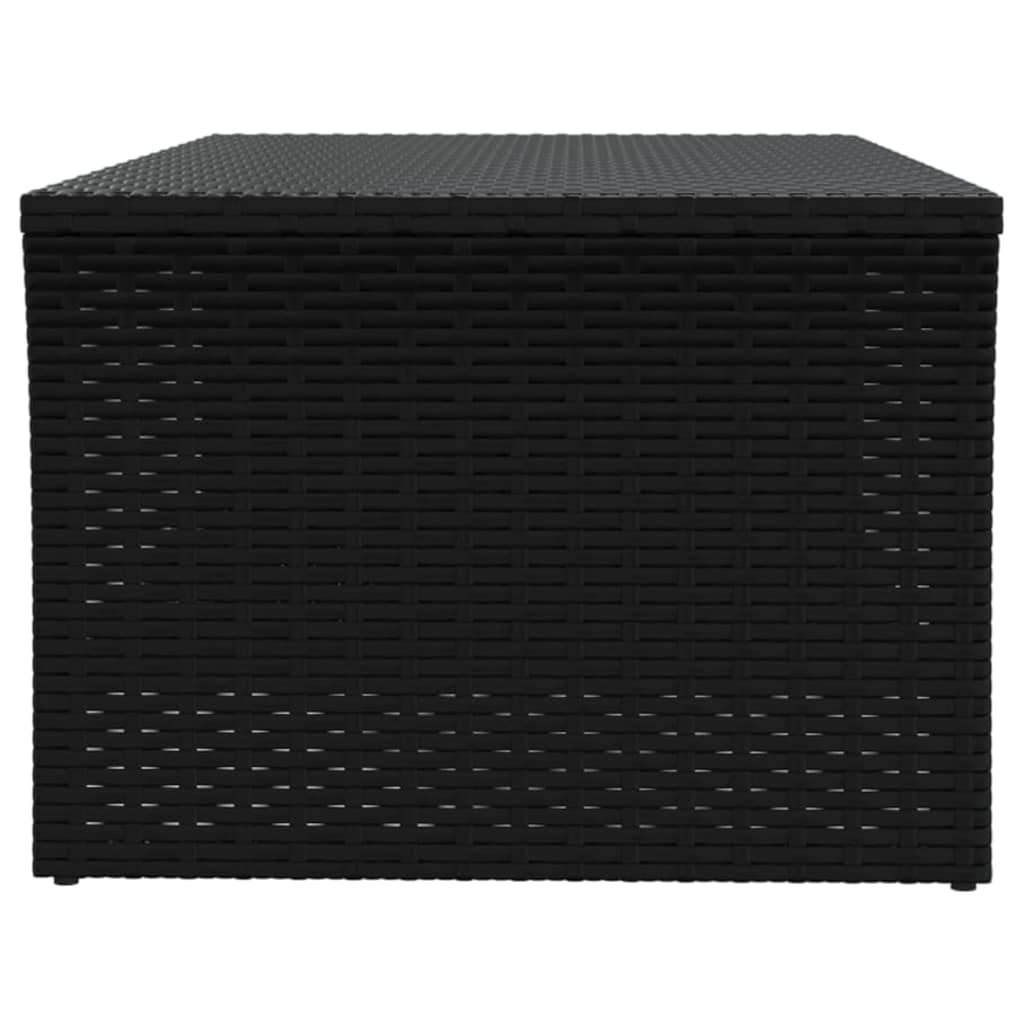 Tavolino Nero 100x50x40 cm in Polyrattan