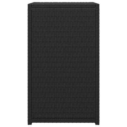 Tavolino a C Nero 40x35x60 cm in Polyrattan