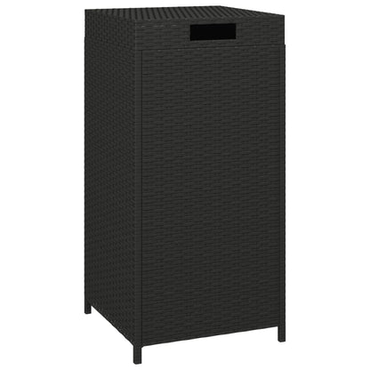 Pattumiera Nera 40x40x80 cm in Polyrattan
