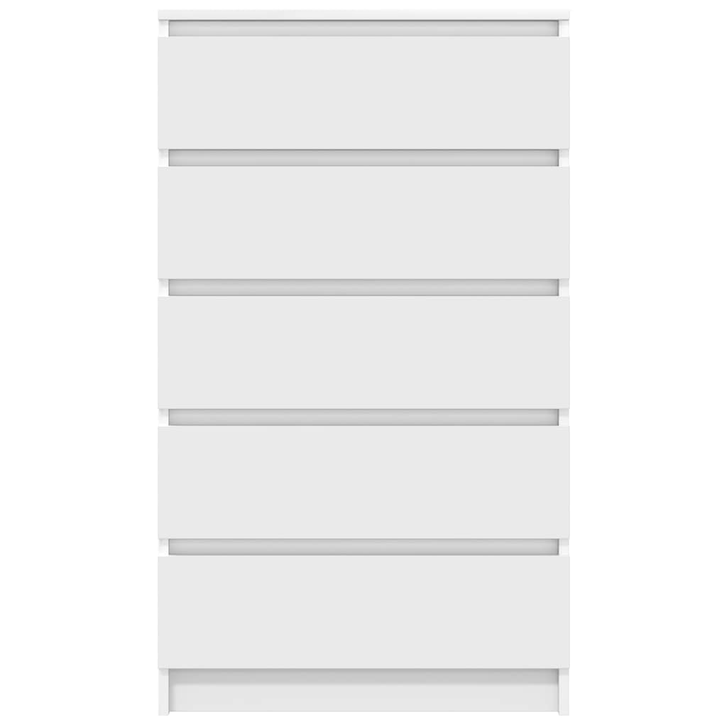 Cassettiera Bianca 60x36x103 cm in Legno Multistrato