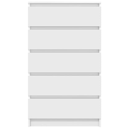 Cassettiera Bianca 60x36x103 cm in Legno Multistrato