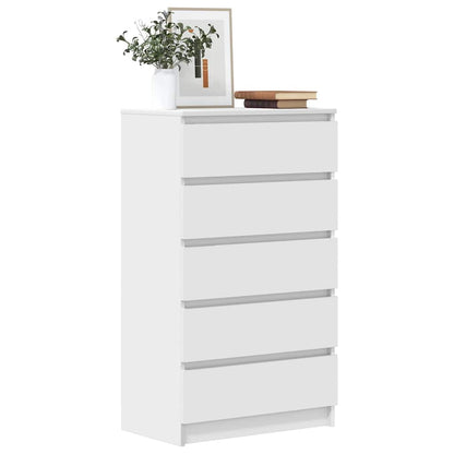 Cassettiera Bianca 60x36x103 cm in Legno Multistrato