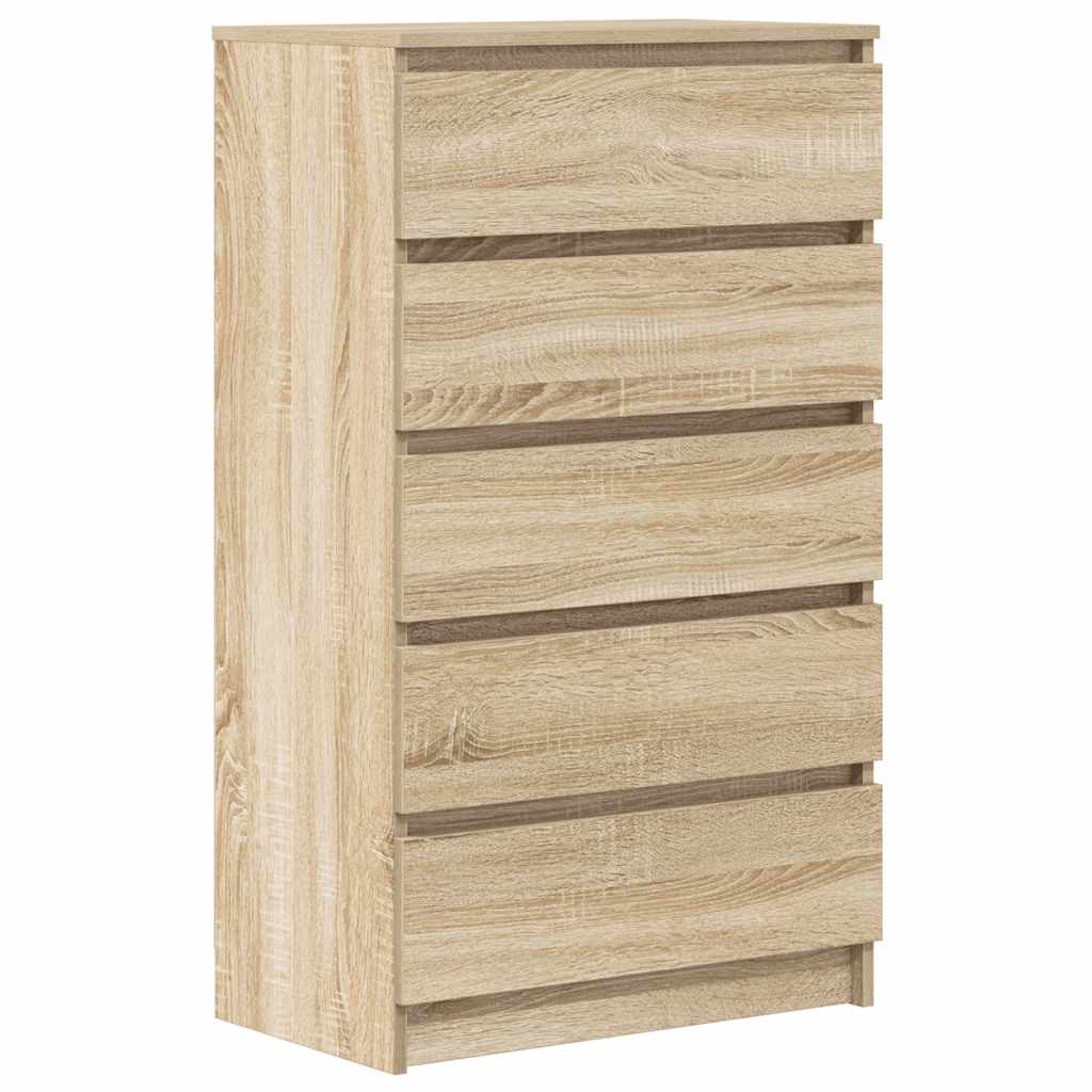 Cassettiera Rovere Sonoma 60x36x103 cm in Legno Multistrato