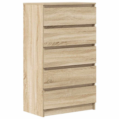 Cassettiera Rovere Sonoma 60x36x103 cm in Legno Multistrato