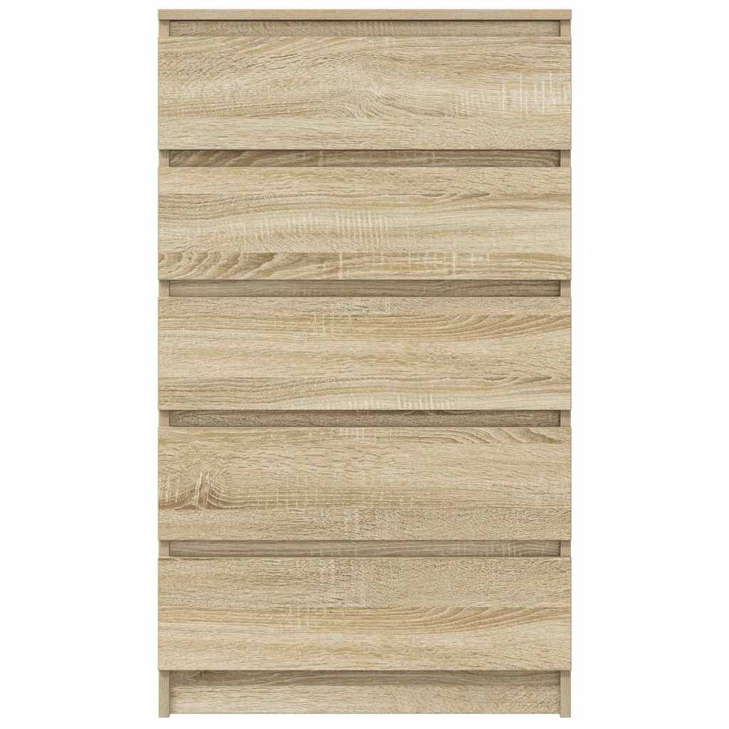 Cassettiera Rovere Sonoma 60x36x103 cm in Legno Multistrato