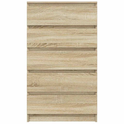 Cassettiera Rovere Sonoma 60x36x103 cm in Legno Multistrato