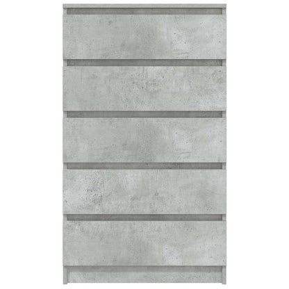 Cassettiera Grigio Cemento 60x36x103 cm in Legno Multistrato