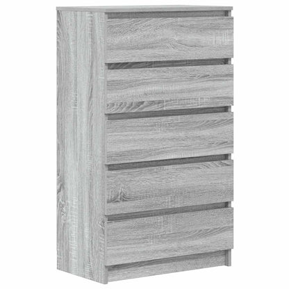 Cassettiera Grigio Sonoma 60x36x103 cm in Legno Multistrato