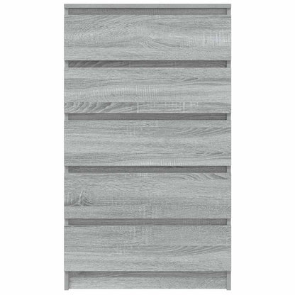 Cassettiera Grigio Sonoma 60x36x103 cm in Legno Multistrato