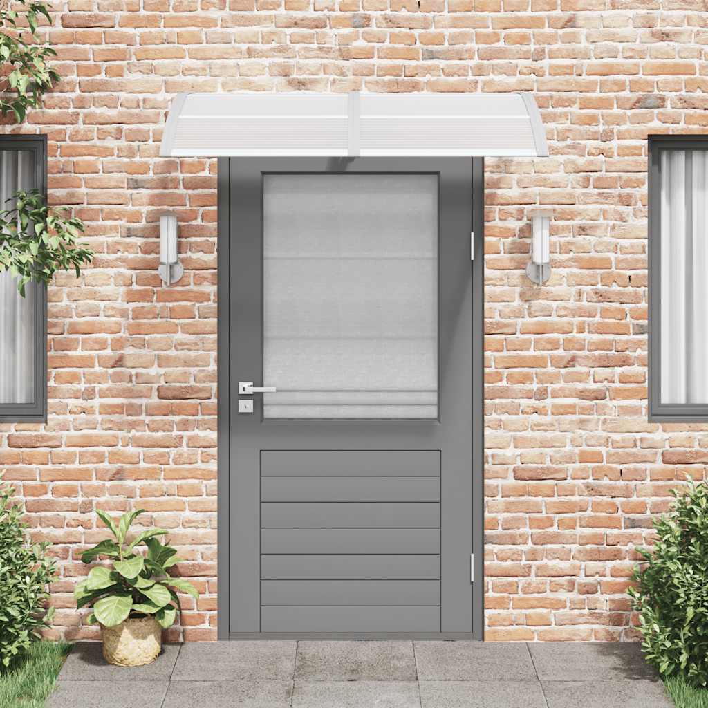 Tettoia per Porta Grigia 150x100 cm Policarbonato