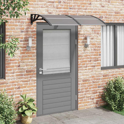 Tettoia per Porta Nera 150x100 cm Policarbonato