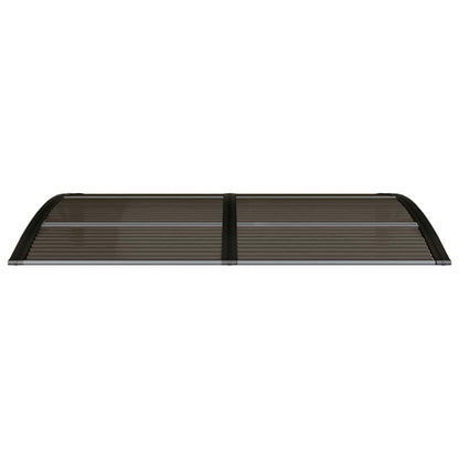 Tettoia per Porta Nera 150x75 cm Policarbonato