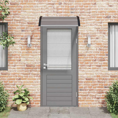 Tettoia per Porta Nera 100x75 cm Policarbonato