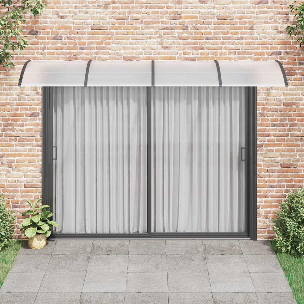 Tettoia per Porta Nera 350x100 cm in Policarbonato
