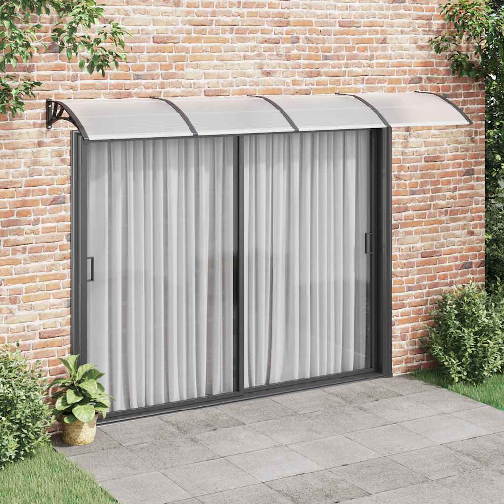 Tettoia per Porta Nera 350x100 cm in Policarbonato
