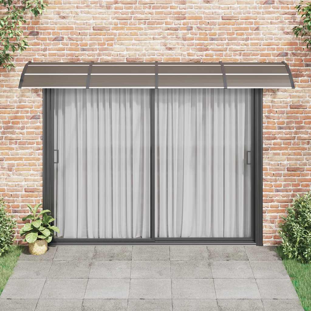 Tettoia per Porta Nera 350x100 cm in Policarbonato