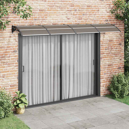 Tettoia per Porta Nera 350x100 cm in Policarbonato