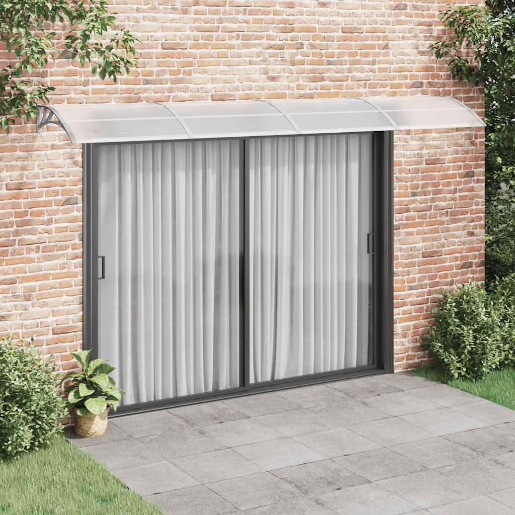 Tettoia per Porta Grigia 400x100 cm in Policarbonato