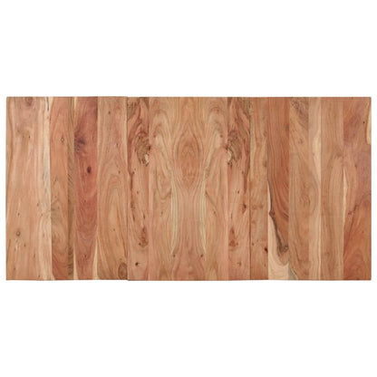 Tavolo da Pranzo Nero 140x70x76 cm in Legno Massello di Acacia