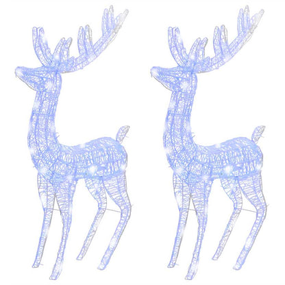 Renne di Natale XXL in Acrilico 250 LED 2 pz 180 cm Blu