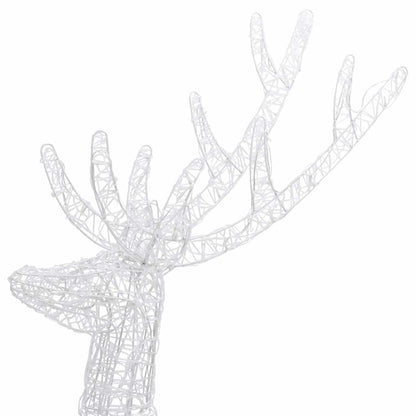 Renne di Natale XXL in Acrilico 250 LED 3 pz 180 cm Multicolore