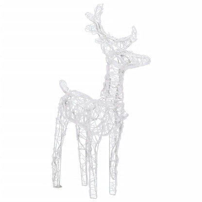 Renne di Natale 6 pz Bianco Caldo 240 LED in Acrilico