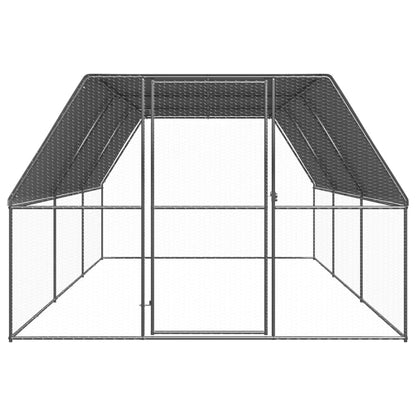 Gabbia per Polli da Esterno 3x6x2 m in Acciaio Zincato