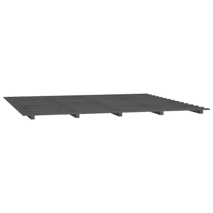 Giroletto Grigio 200x200 cm in Legno Massello di Pino