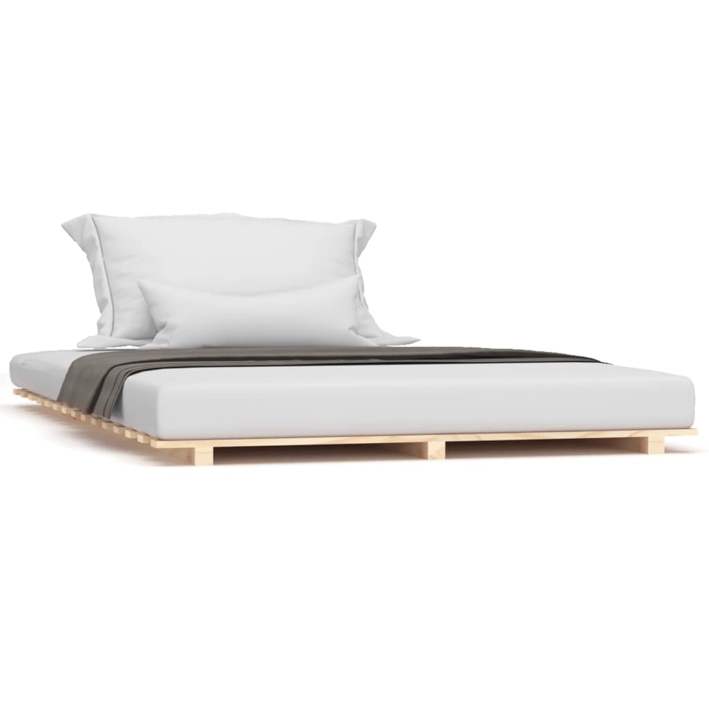 Letto senza Materasso 120x190 cm in Legno Massello di Pino
