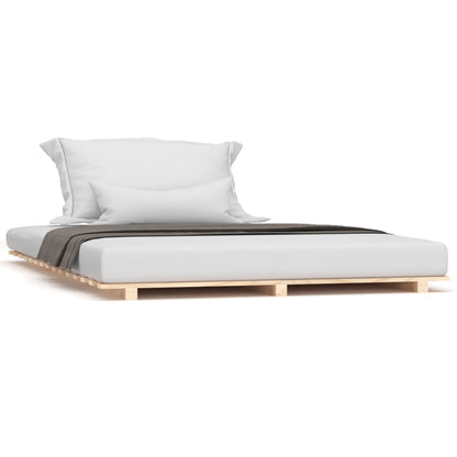 Letto senza Materasso 135x190 cm in Legno Massello di Pino