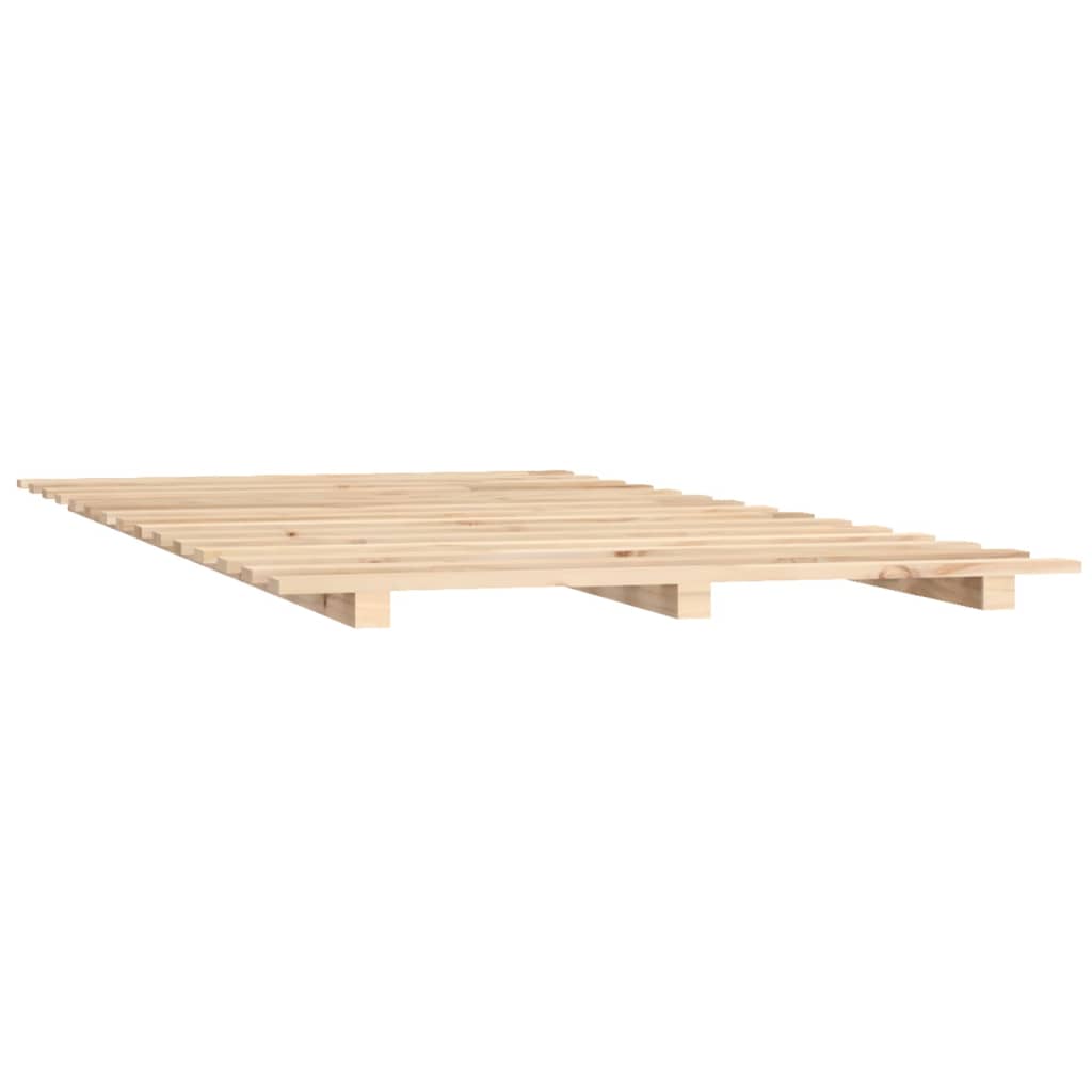 Letto senza Materasso 135x190 cm in Legno Massello di Pino