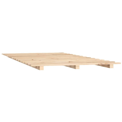 Letto senza Materasso 135x190 cm in Legno Massello di Pino